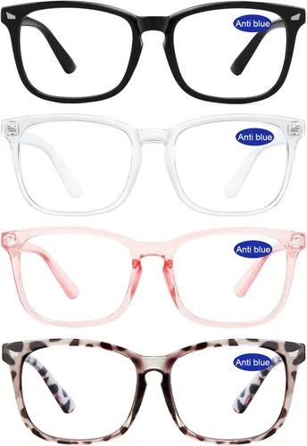 Miniatura 11 de 4 PAQUETES Gafas de Lectura con Bloqueo de Luz Azul para Mujeres 1.0 1.25 1.5 1.75 2.0 2.25 2.5 2.75 3.0 3.5 4.0 5.0 6.0 1a- Rosa lindo*4