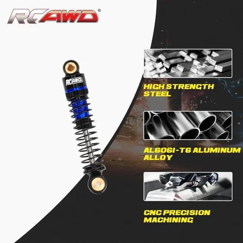Miniatura 6 de RCAWD Amortiguadores de 47MM CR18P Tipo de Aceite para Hobbyplus 1/18 CR18P Rock Van Delantero Trasero CR18P EVO Trail Hunter Series Actualizaciones
