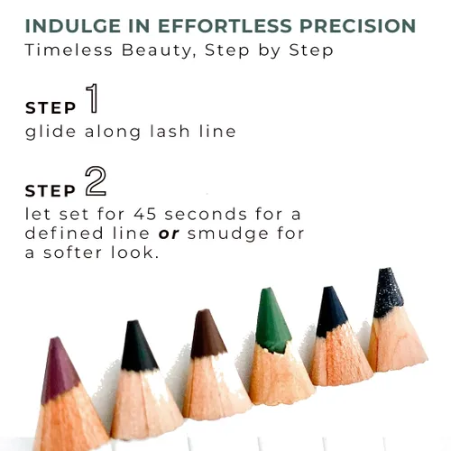 Miniatura 6 de Honeybee Gardens Lápiz delineador de ojos sin esfuerzo en pasión, rica pigmentación, suave, duradero, vegano, sin gluten Passion