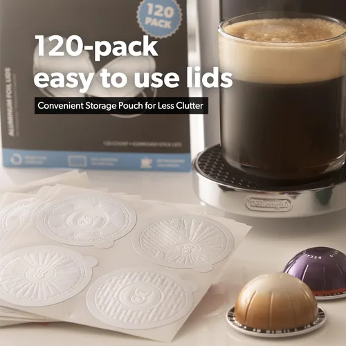 Miniatura 8 de di Oro Caffè - Tapas reutilizables para cápsulas de café compatibles con máquinas Nespresso VertuoLine para reutilizar cápsulas de café Vertuo