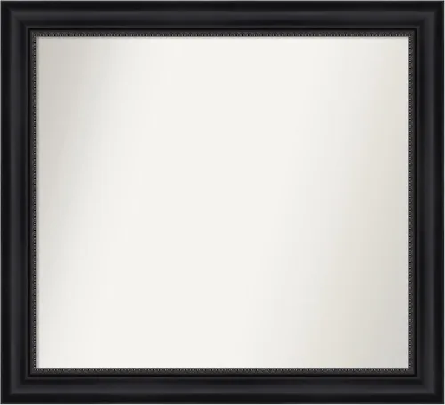 Miniatura 137 de Amanti Art Espejo personalizado, espejo de baño negro Astor, espejo de pared o espejo de tocador de baño sobre el fregadero (25 x 25 pulgadas)