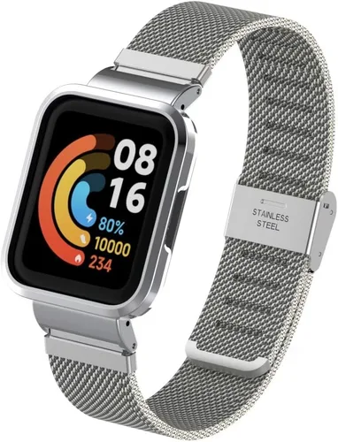 Miniatura 6 de Compatible con Redmi Watch 2 Lite, correa de repuesto de metal de acero inoxidable compatible con Xiaomi Mi Watch Lite 2 Smart Watch Oro rosa