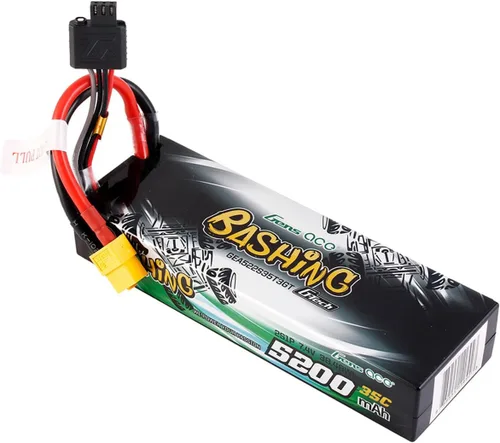 Miniatura 3 de Gens ace 5200mAh 2S1P 35C 7.4V G-tech Bashing Series Lipo Battery Pack Hardcase 24# con EC3, T y XT60 adaptador (2 piezas)