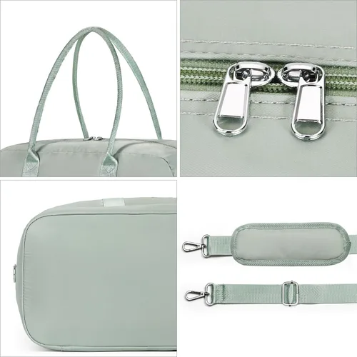 Miniatura 184 de IBFUN Bolsas de fin de semana para mujer, bolsa grande de lona para viaje, bolsa de viaje con compartimento para zapatos, 21 pulgadas, juego de 3