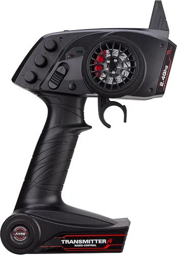 INJORA RC Parts 3CH 2.4G Anti-Jamming Radio Transmisor de control remoto con receptor para coche RC/barco RC (transmisor y receptor)