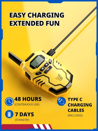 Miniatura 2 de Inspireyes Walkie Talkies para niños, radio bidireccional de largo alcance, juguetes de senderismo al aire libre para niños de 3 a 12 años, regalo