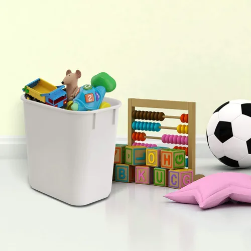 Miniatura 6 de Acrimet Papelera de basura (plástico) (color blanco) (juego de 4)