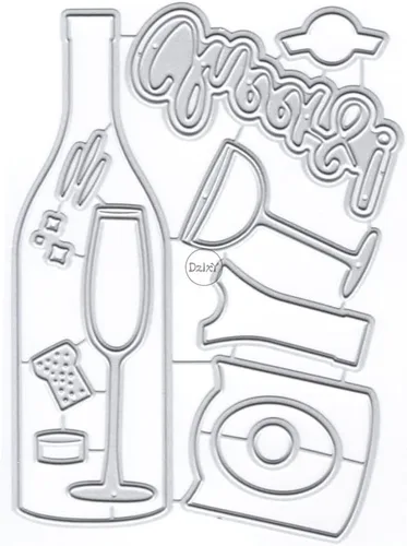 Miniatura 20 de DzIxY Bonitos pétalos de granada troqueles de corte de metal para kit de fabricación de tarjetas, troqueles de papel en relieve, plantillas para 20