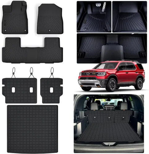 Miniatura 7 de Revestimientos de suelo para Acura ADX y Honda HR-V 2023-2026 TPE 2023-2026 TPE protección para todo tipo de clima, tapetes de primera y 2ª fila
