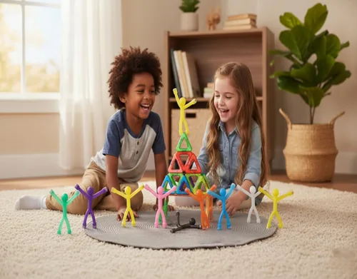 Miniatura 6 de MAGMEN Juguetes Magnéticos Fidget Fuertes para Niños y Adultos - Paquete de 20 Juguetes Sensoriales para TDAH Autismo Ansiedad - Set de Construcción