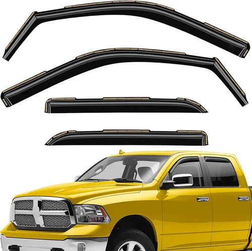 Miniatura 10 de Deflectores de ventana extra duraderos en el canal, protectores de lluvia aptos para Toyota RAV4 2019-2025, viseras solares, ventilación de viento