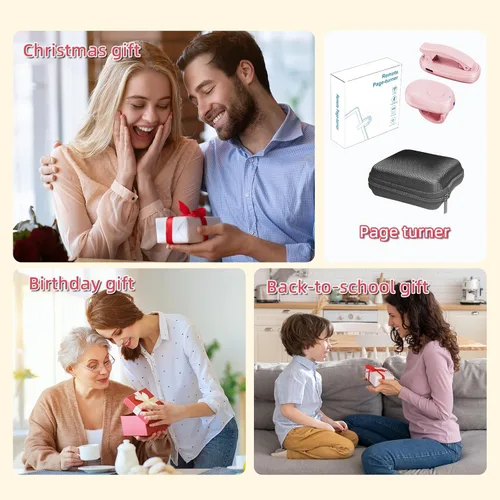 Miniatura 6 de Anillo giratorio de página Kindle: controlador de clic para un cómodo giro de página con una sola mano, diseño estilo anillo para leer en la cama