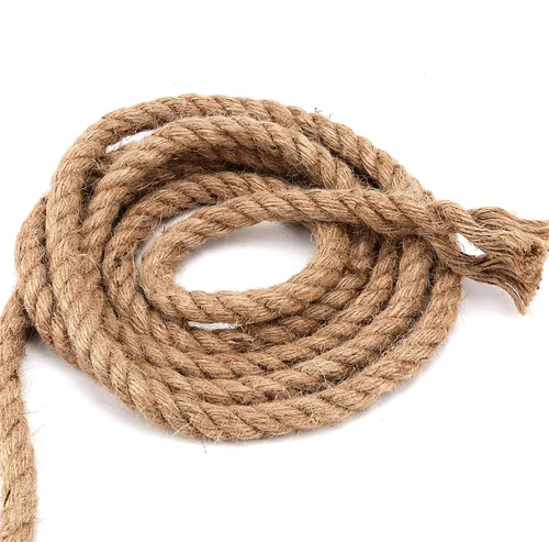 Miniatura 3 de Cuerda de yute trenzada de 100 pies y 1/2 pulgada, cuerda de cáñamo de 3 hebras, cuerda de manila para colgar en náutica, manualidades, jardinería
