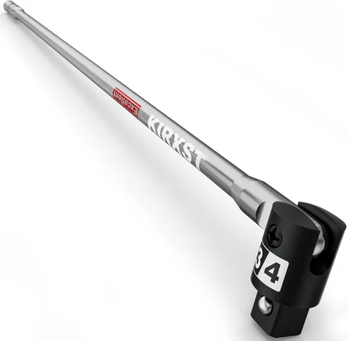 Miniatura 12 de Barra de roturas de 41 pulgadas con accionamiento de 1 pulgada, barra de roturas de extensión de servicio pesado, cabeza giratoria de 250°, acero