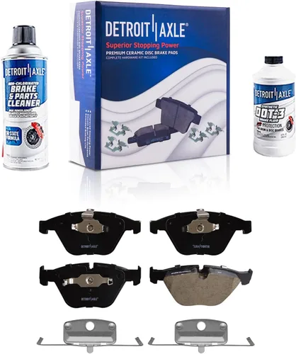 Miniatura 84 de Detroit Axle - Pastillas de freno de cerámica delanteras Reemplazo de pinza de freno derecha para Dodge Ram 1500 Dakota, Ram 1500 Classic - Juego
