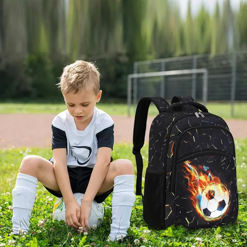 Miniatura 9 de LOIDOU Mochila para adolescentes y niñas, mochila escolar con lonchera y estuche para lápices, juego de bolsas escolares 3 en 1