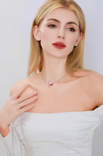 Miniatura 9 de Metzakka Sterling Silver Birthstone Choker Necklace, Handmade with 3 Dainty Real Healing Birthstone for Women Birthday Gifts