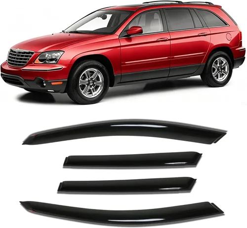 Miniatura 21 de Protectores de lluvia en canal para Jeep Grand Cherokee L 2021-2026, protectores de visera de ventana, deflector de ventilación, sombra viento humo