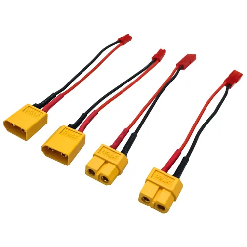 Miniatura 3 de 2 pares de adaptadores de conectores de batería Lipo JST a XT60 macho hembra para RC FPV Racing Drone Multicopter Quadcopter Gimbal Cámara aérea RC