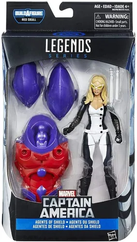 Miniatura 2 de Marvel Legends figura de acción de Pájaro Burlón de Agentes de Shield con armadura roja para montar de 6 pulgadas
