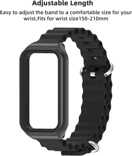 Miniatura 7 de Correa de repuesto de silicona para reloj, accesorios de pulsera inteligente para Amazfit 7 Fit Band