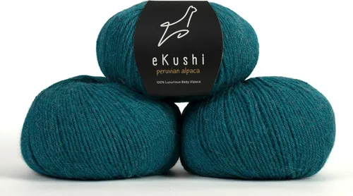 Miniatura 122 de 100% Hilo de Alpaca para Bebé para Tejer y Ganchillo - Juego de 3 Madejas de Hilo Premium DK - Ligero, Hipoalergénico y Térmico Hecho en Perú - N010