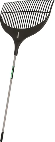 Miniatura 6 de Truper, rastrillo para jardín, profesional, de acero, Tru Tough - Rastrillo plástico para arbustos con cabeza de 20,32 cm