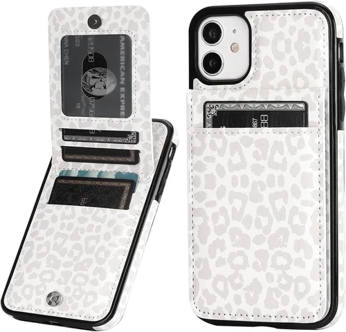 Miniatura 14 de Vaburs Funda para iPhone 11 Pro Max con tarjetero y cartera, diseño de mandala en relieve, piel sintética, 5 ranuras para tarjetas, soporte a prueba