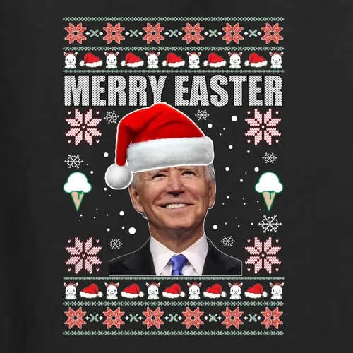 Miniatura 2 de Wild Bobby Sudadera unisex con cuello redondo de Joe Biden con texto en inglés "Merry Easter