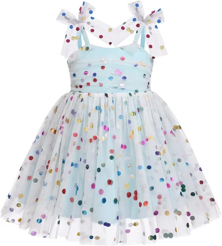 Vestido tutú de verano para niñas pequeñas, sin espalda, vestido de princesa para fiesta de cumpleaños, lentejuelas con volantes, tul con lazo,