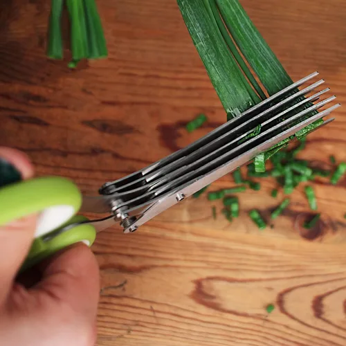 Miniatura 4 de Tijeras RSVP International, herramienta de cocina para frutas y verduras, apto para lavavajillas, color verde