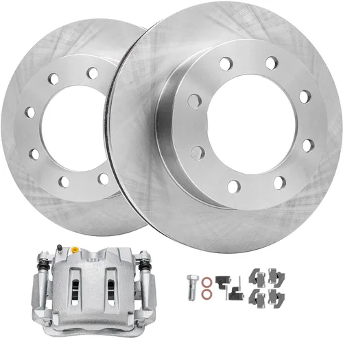 Miniatura 14 de Detroit Axle - Kit de freno delantero para Volkswagen Golf Jetta City Beetle Rotores de freno de disco de repuesto pastillas de freno de cerámica
