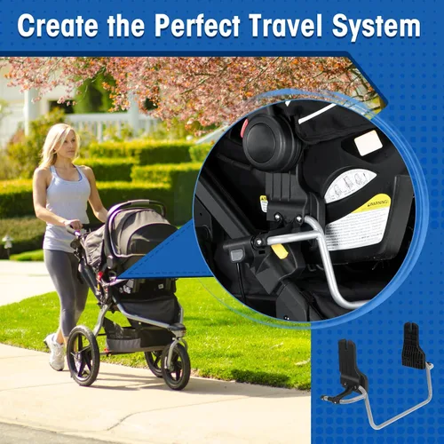 Miniatura 6 de Adaptador de cochecito para correr individual para asientos de automóvil Graco, adaptador de asiento de automóvil Baby Trend para la mayoría