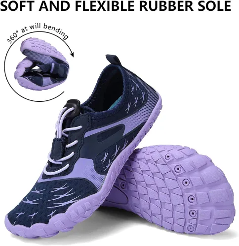 Miniatura 4 de CIOR Zapatos acuáticos para niños y niñas, tenis deportivos acuáticos, ligeros, deportivos de secado rápido (bebéniño pequeñoniño grande)
