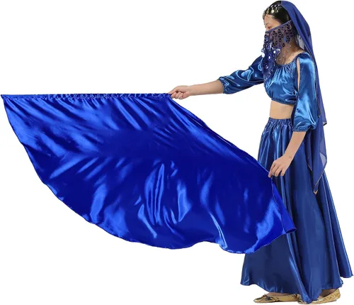 Miniatura 6 de Set de Banderas de Adoración MUNAFIE (2 Banderas + 2 Varillas Telescópicas + 1 Bolsa de Almacenamiento), banderas de adoración para danza en la Azul
