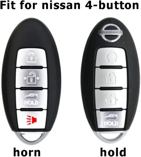 Miniatura 2 de ontto Compatible con Nissan Smart Remote Key Fob Cover Full Protection Marble Pattern Key Case Azul, Azul
