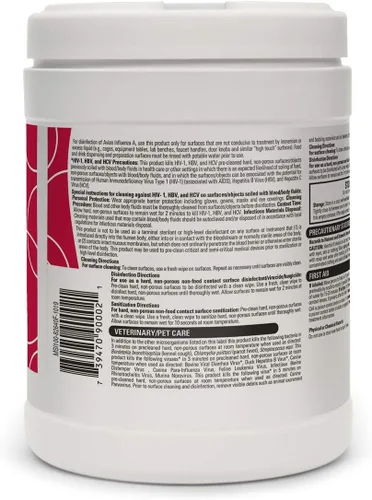 Miniatura 2 de Micro-Scientific Opti-Cide3 Paños desinfectantes, para limpiar superficies, para el cuidado de la salud.