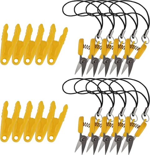Miniatura 21 de JubileeYarn Itty Bitty Snippy - Tijeras de llavero portátiles compatibles con la TSA, color blanco, 1 par