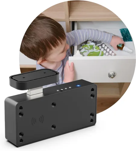 Miniatura 3 de Cerradura inteligente para gabinete con control remoto inalámbrico, contraseña de huellas dactilares eLinkSmart RFID NFC bloqueo de seguridad