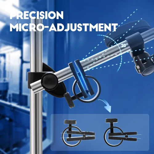Miniatura 3 de Dasqua Base magnética 7123-1005 con soporte de base magnética ajustable fina para la mayoría de indicadores de dial, orificio de sujeción de 3/8