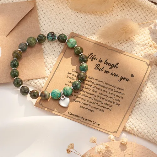 Miniatura 32 de HGDEER Regalos Get Well Soon, pulsera de amatista de piedra natural para mujeres y hombres