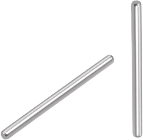 Miniatura 11 de uxcell 100 clavijas de acero inoxidable 304 de 0.059 in x 0.472 in, estantes de soporte, color plateado