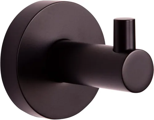 Miniatura 21 de Design House 582734-BGD Kelton - Gancho para bata, color negro mate, dorado satinado