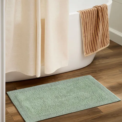 Miniatura 40 de Alfombra de baño de felpilla de algodón de 17 x 24 pulgadas, color beige, tapete de baño de felpa suave, ultra absorbente, de secado rápido, lavable