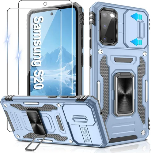 Miniatura 222 de Gritup para Samsung Galaxy S22 Funda con protectores de pantalla HD de 2 paquetes y cubierta deslizante para la cámara, protección contra caídas