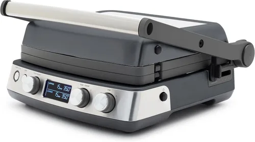 Miniatura 15 de GreenPan Elite Parrilla de Contacto y Plancha Multifunción 7 en 1, Antiadherente Cerámico Saludable, Placas para Parrilla y Waffle, Tono y Blanco