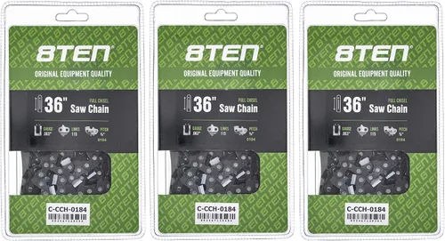 Miniatura 85 de 8TEN Cadena de motosierra semi cincel de 6 pulgadas .050 1/4 42 DL para Worx WG320 Black & Decker LLP120 (paquete de 3)