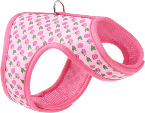 Miniatura 29 de Mile High Life Arnés para perro, chaleco floral de malla de aire para perros y gatos pequeños de 20 libras, fácil de poner, cierre fácil ajustable
