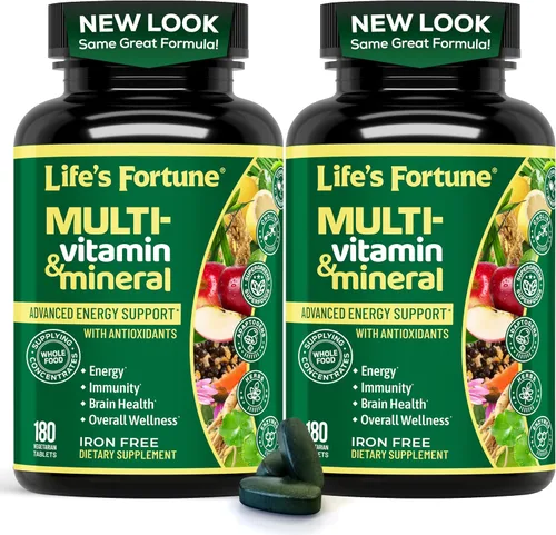 Miniatura 9 de Life's Fortune Multivitamínico Fuente de Energía Totalmente Natural que Suministra Concentrados de Alimentos Integrales, Antioxidantes, Aminoácidos
