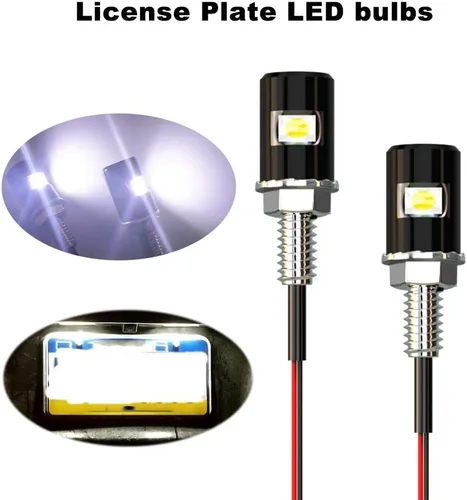 Miniatura 3 de Luz para matrícula, tornillo de matrícula, LED, superbrillante 12 V, impermeable, bombilla LED para placa de matrícula, para motocicleta, camión